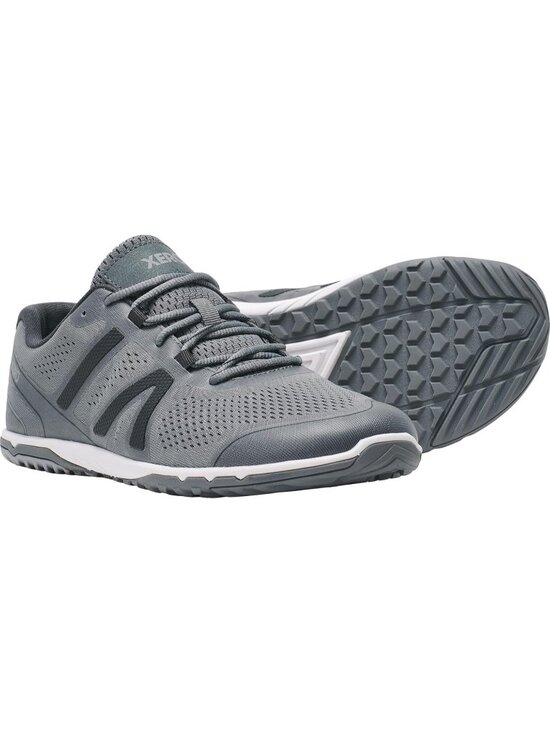 Xero Men\'s Steel Gray Rubber Lightweight Lace Up Running Classy Athletic Shoes